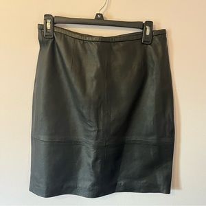 Black Leather Mini Skirt